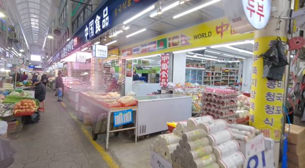 통복전통시장 내 중국식품점